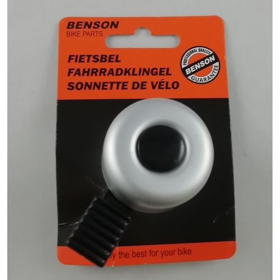 Sonnette Vélo I Love My Bike – Klaxon Vélo Universel VTT VTC – Alarme Argentée