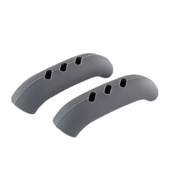LEEQBCR Lot De 6 Poignées Silicone Pour Casseroles - Isolantes Résistantes à La Chaleur, 3 Tailles (Noir)