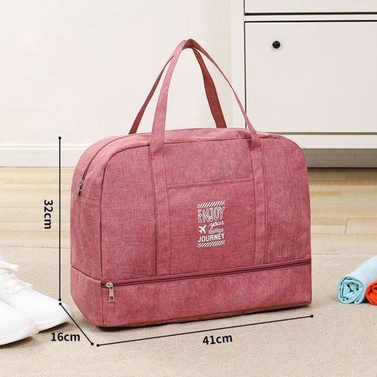 Grand Sac En Toile Étanché 50x15x35 Cm – Capacité XXL Pour Plage, Sport, Voyage & Piscine – Cyan, 1 Pièce