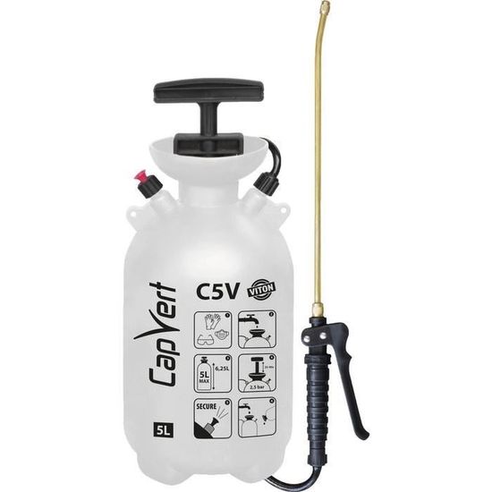Pulvérisateur à Pression Préalable 1,5 Litres - Joints VITON (Résistants Aux Acides) | Forum Équipement, Débit 0,5 L/min, Pression 3 Bars - 5