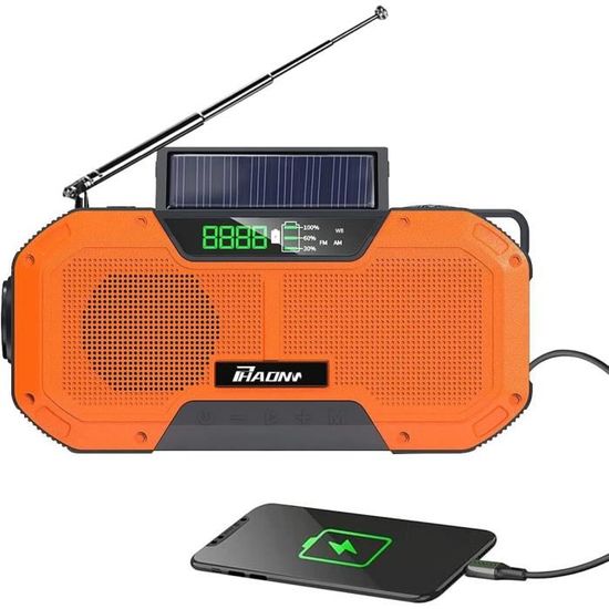 Radio d'urgence 12000, radio météo NOAA avec | Ubuy