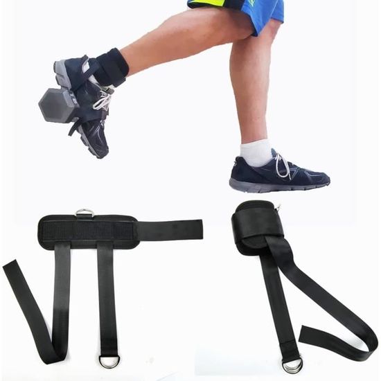 Sangles De Cheville Réglables Pour Haltères – Fixation Poids Pieds, 2 Pièces, Noir Uxcell