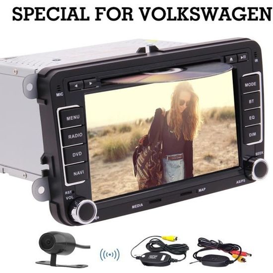 Canbus gratuit compris pour les voitures VW! 7 pouces Lecteur DVD de voiture de navigation GPS Autoradio Unité principale écran tact