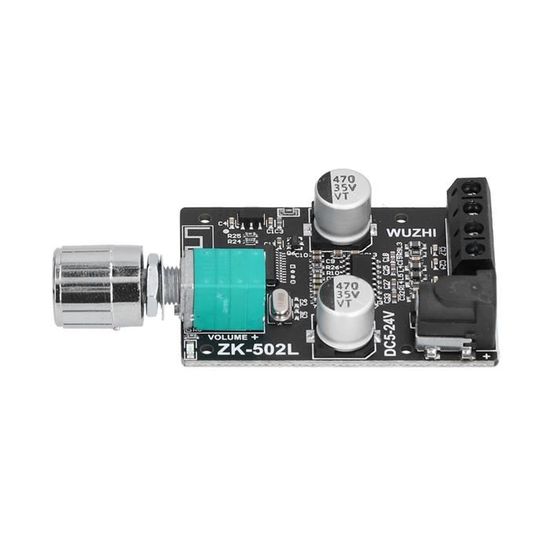 Fasizi TPA3116 Carte Amplificateur De Puissance Numérique Bluetooth 2X50W Avec Télécommande, Prise En Charge De La Radio FM/Carte TF/Enregistrement USB