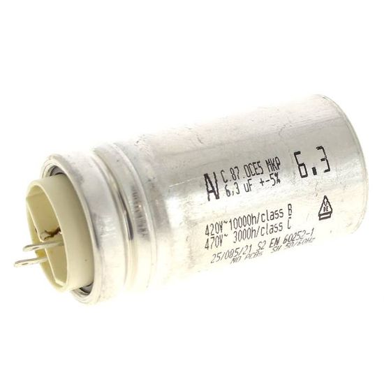 Condensateur 6,3µf 420v pour Hotte De dietrich, Hotte Rosieres, Hotte Faure, Hotte Electrolux