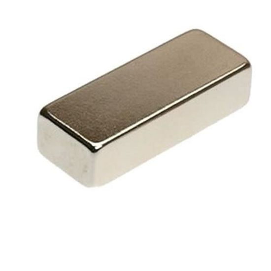 Aimant Bloc 40 x 15 x 10mm Néodyme N35 Nickelé force 15,5 kg Aimant Bloc 40 x 15 x 10mm Néodyme N35 Nickelé force 15,5 kg