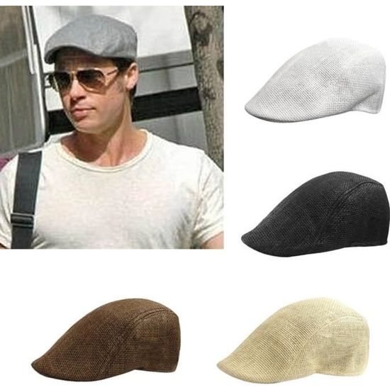 Chapeau béret Golf Style HOMME Blanc