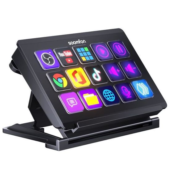 Streaming Deck Contrôleur SOOMFON Control Deck Contrôleur Studio avec