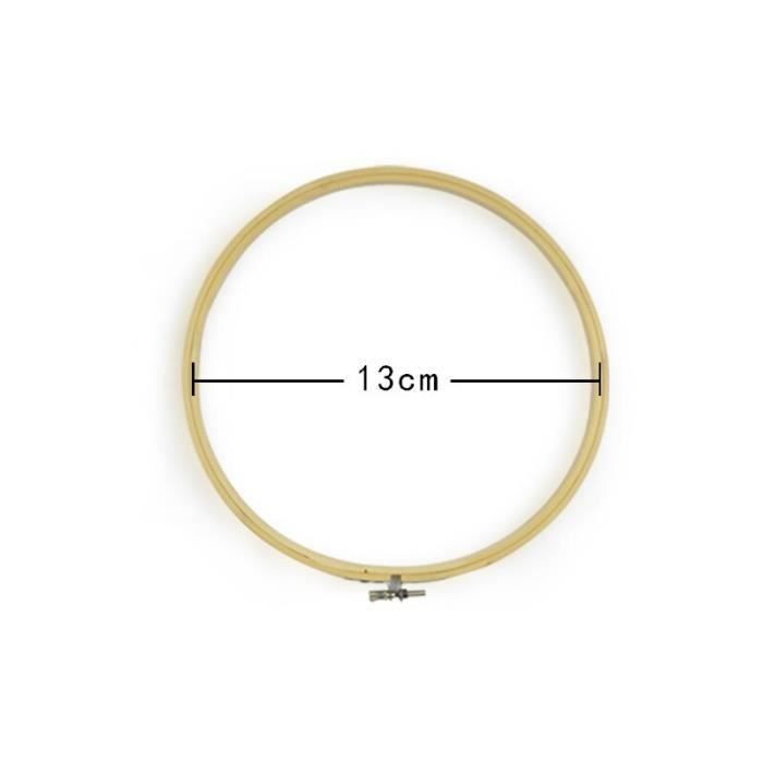 ANKROYU Cerceau De Broderie En Bois, 12 Pièces, Cercle Rond