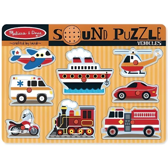 MELISSA & DOUG Puzzle Sonore - Véhicules