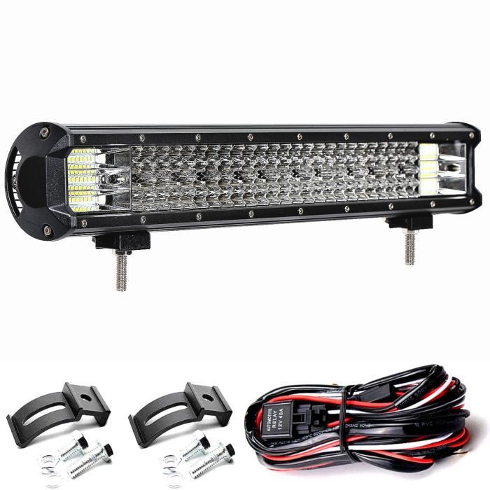 640W LED Light Bar 20 pouces spot flood combo led barre lumineuse Brouillard Offroad Tractor Conduite Lumières de Travail avec Faisc