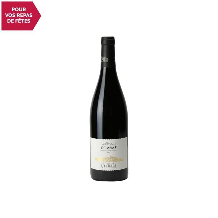 Cornas Les Eygats Rouge 2017 - 75cl - Domaine Courbis - Vin AOC Rouge de la Vallée du Rhône - Cépage Syrah