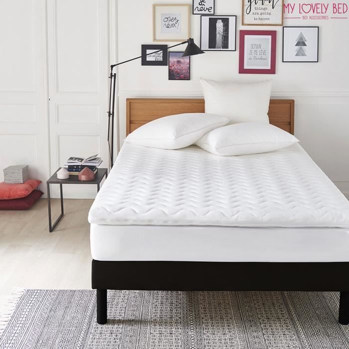 My Lovely Bed - Surmatelas Mémoire de forme - 90x190/200cm - Déhoussable - 5cm d'epaisseur - Qualité Hôtellerie