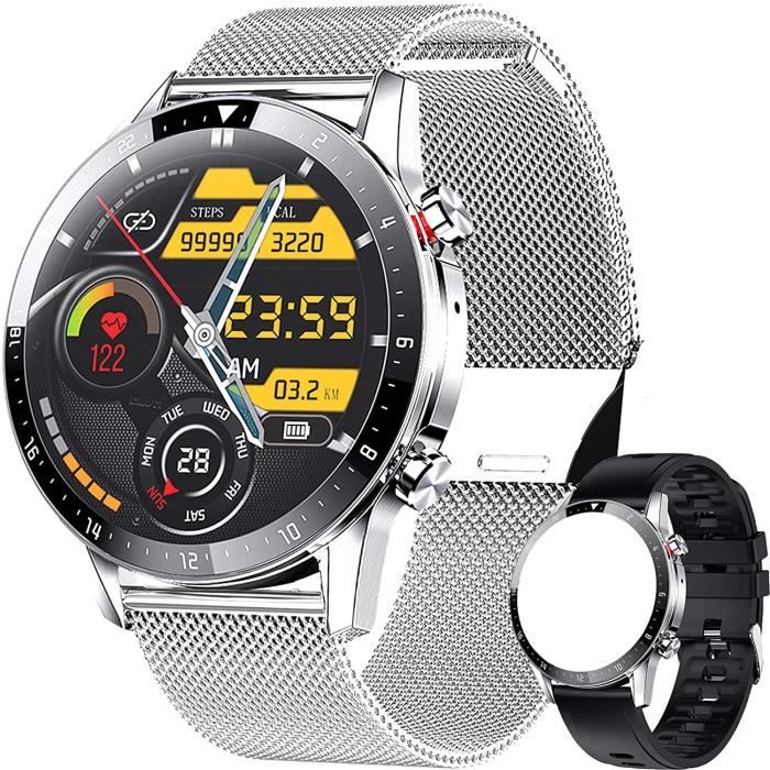 ieverda Montre Connectée,Montre Intelligente Homme IP68Etanche Bracelet Connecté Cardio Podometre Smartwatch Sport Fitness Track110