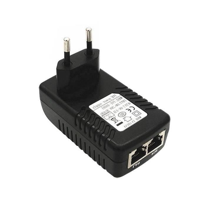 Adaptateur secteur POE 24V 1A Adaptateur sécurité Ethernet d 'injecteur d 'adaptateur d 'alimentation pour la caméra IP