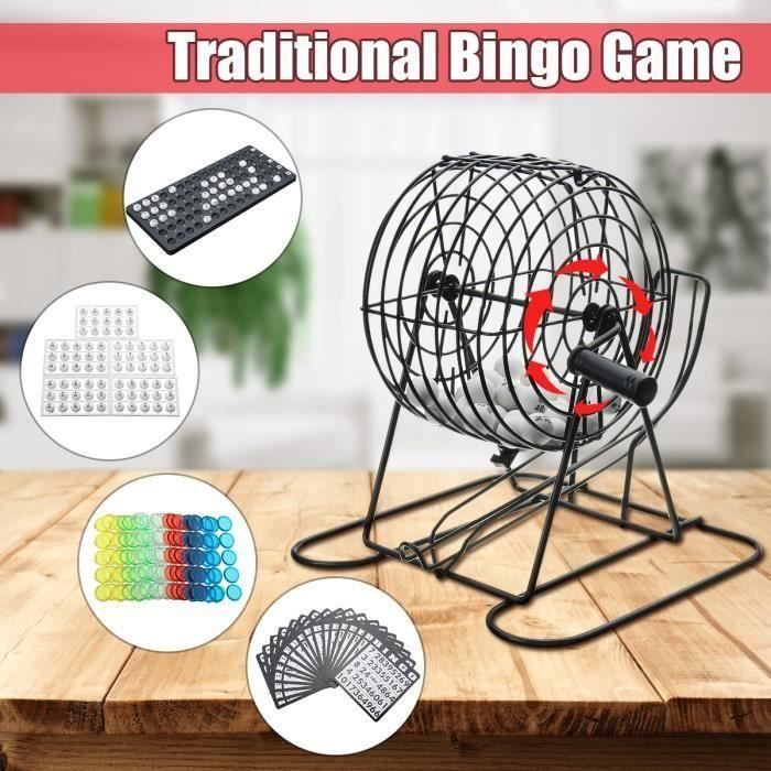 Jeu Loto Bingo Jeux traditionnels 75 Boules 18 Cartes Bingo