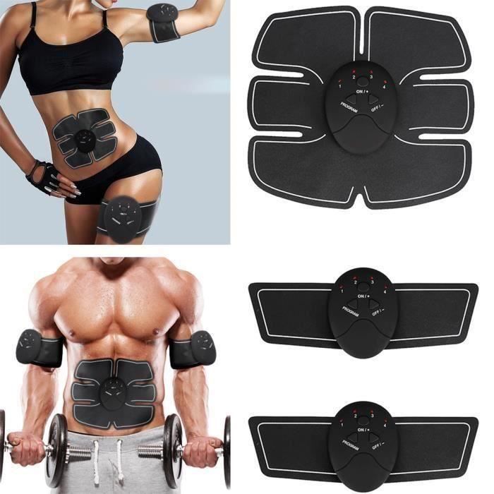 Electrostimulateur,Ceinture Abdominale,Appareil Abdominal Muscle ABS Forme d'Exercice Fitness, Appareil Fitness pour Hommes Femmes