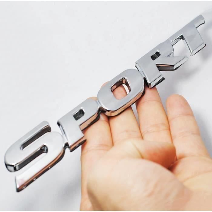 LOGO -SPORT- STICKER AUTO-MOTO EMBLEME BADGE 3D CHROME HONDA BMW TOYOTA VW OPEL RENAULT FORD MAZDA ID590