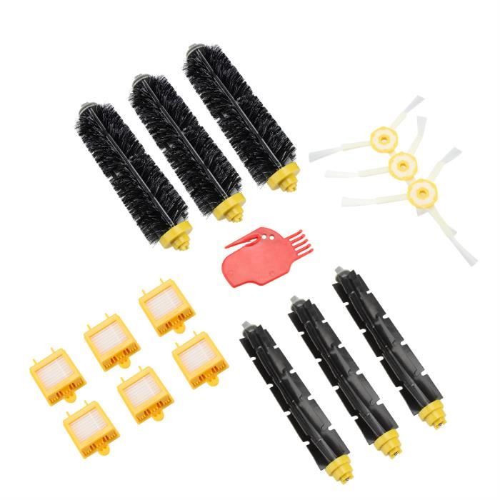 Dioche Filtre pour aspirateur Kit d'accessoires de brosse pour filtres pour aspirateur Roomba série 700