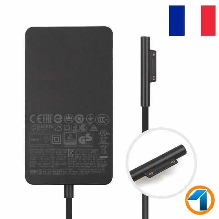 Pour adaptable Microsoft Surface Pro 4 HU10042-15082 60 W Laptop Chargeur Adaptat .