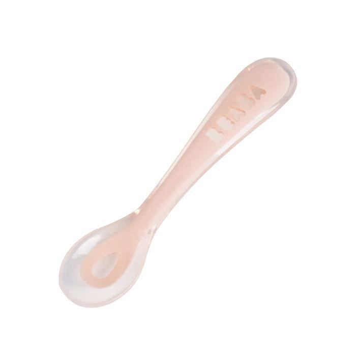 Béaba Repas Cuillère Silicone 2ème Âge Rose