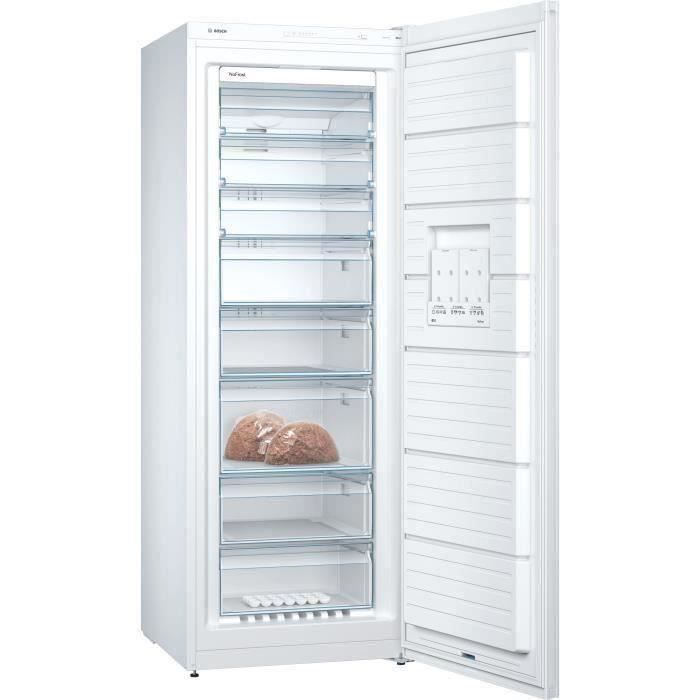 SHOT CASE - BOSCH GSN58VWEV - Congélateur armoire - 365L - Froid ventilé - L 70 x H 191 cm - Blanc