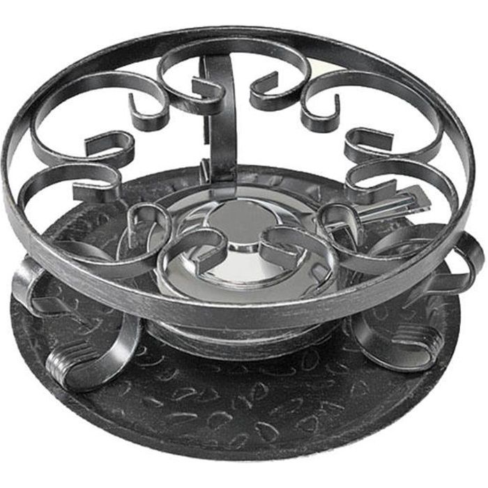 Réchaud à fondue D : 23 cm - fer forgé