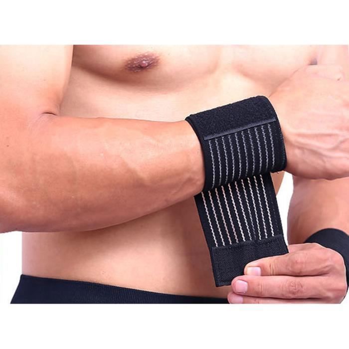 Bande Poignet Musculation - Protège Poignet, Poignet de Force, Support Poignet, Crossfit, Fitness - Femmes et Hommes
