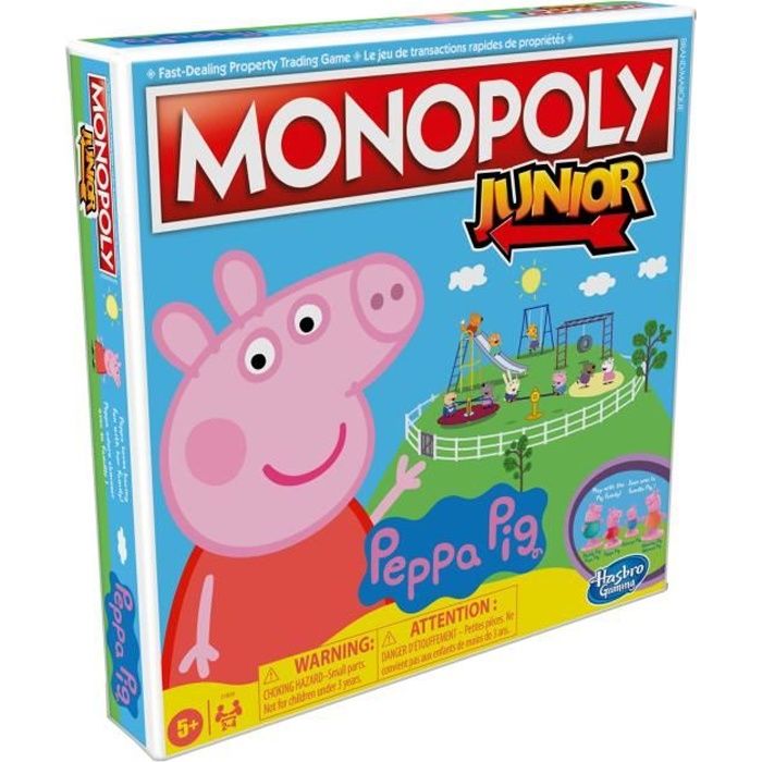 Monopoly Junior Peppa Pig - Jeu de societe - Jeu de plateau