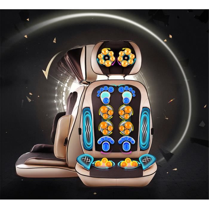 HTBE ®Siège massant shiatsu - fauteuil massant multifonction 3 en 1- détachable-puissant-chauffant-nouvelle version haut de gamme