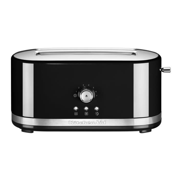 KITCHENAID 5KMT4116EOB Grille-pain - 1800 W - 2 fentes - 7 positions - Noir onyx