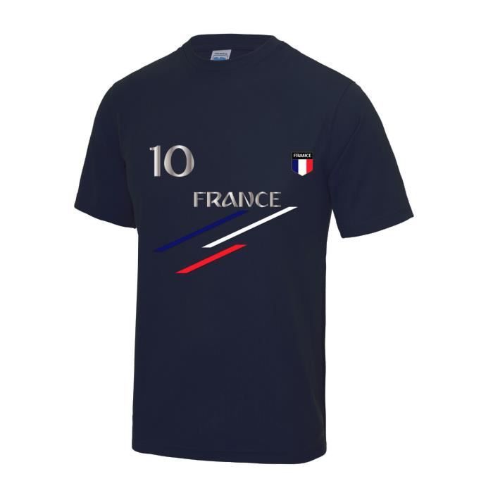 bleu Maillot - Tee shirt foot Franc
