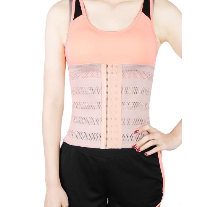 Sourcingmap Couleur peau abdominale post-partum élastique XL Ceinture ventre Anatomique