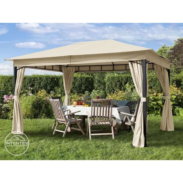 TOOLPORT tonnelle de jardin 3x4 m Sunset Classic champagne