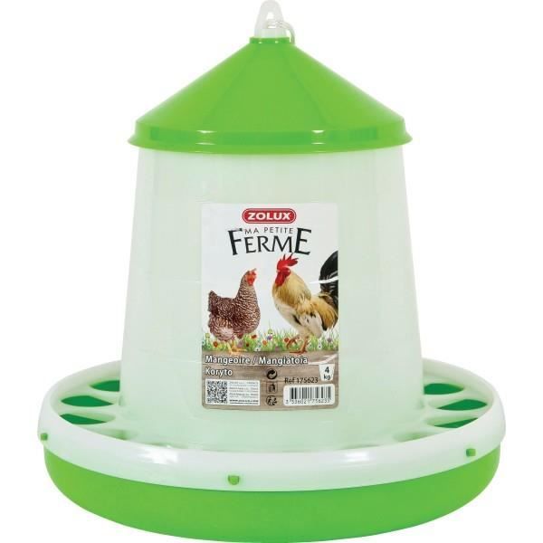Mangeoire silo ZOLUX - Vert - 8 Kg - 175625