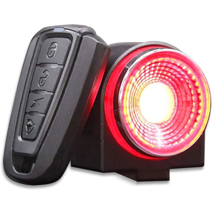 Feu Arrière Vélo Intégré Alarme Antivol Vélo Rechargeable USB Zerotop - 110 DB - Avec Feu Arrière LED - Télécommande - 7 Niveaux Sensibilité - Étanche IP65 Feu Arrière Vélo Intégré Alarme Antivol Vélo Rechargeable USB Zerotop - 110 DB - Avec Feu Arrière LED - Télécommande - 7 Niveaux Sensibilité - Étanche IP65