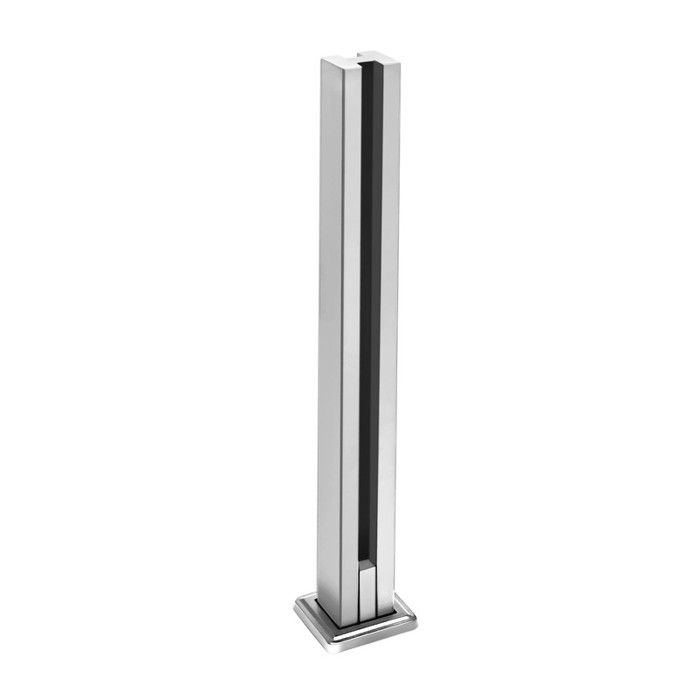 Rampe Escalier Froadp Mains Courantes D'escalier Robustes De 80 Cm En Acier Inoxydable Avec 2 Poteaux - Kit De Balustrade De Sécurité Pour L'intérieur Et L' Extérieur - Parapet Pour Escaliers, Balcon