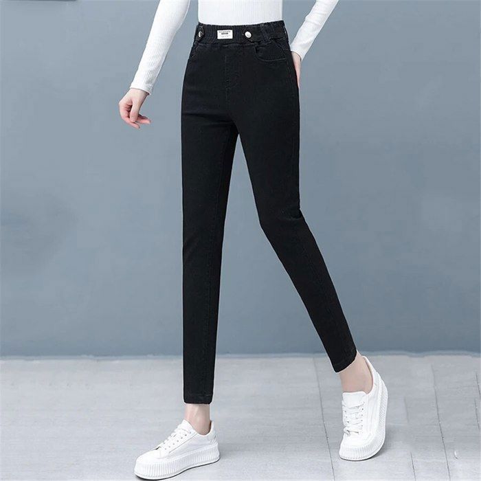 Leggings Femme Taille Haute - Slim Élastique, Polyester, Confortable Printemps/Été