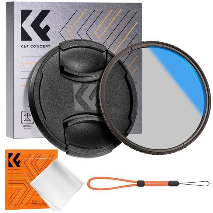 K&F CONCEPT 40mm Filtre Polarisant CPL Compatible avec Dashcam Vantrue E1/E2/E3/E1 Lite/S1 Pro/N4 Pro/N5