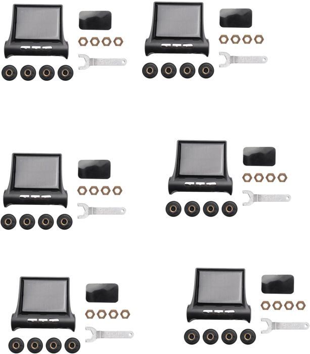 TPMS Avutrel 6 Capteurs Pour Camion/Camping-Car - Surveillance Pression/Température Pneus - Alarme, Recharge Solaire/USB