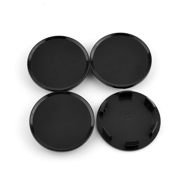 Lot De 4 Cache-Moyeux Universels 59/55 Mm - Capuchons De Jante Gris Pour Roues Voiture