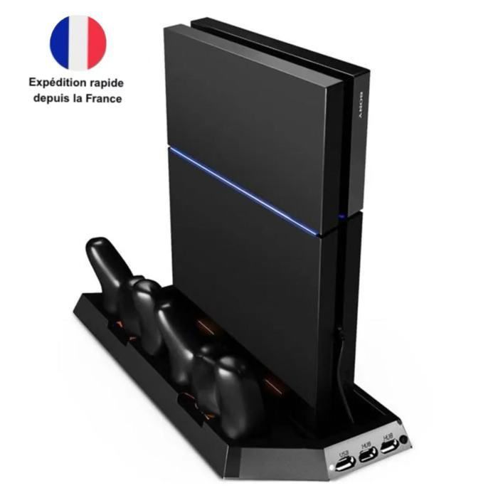 3 en 1 Support vertical avec Ventilateur Refroidisseur Chargeur avec 3 USB hub pour Sony PlayStation 4 PS4 Ps 4 - vue 2