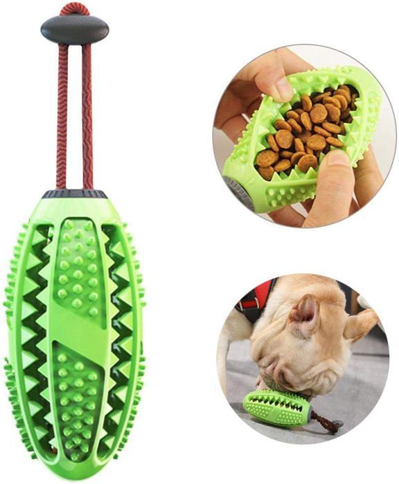 Comparer les prix de Brosse à dents distributeur de friandises en forme de balle pour chiens Soins dentaires pour chiots brosses et jouets à mâcher n