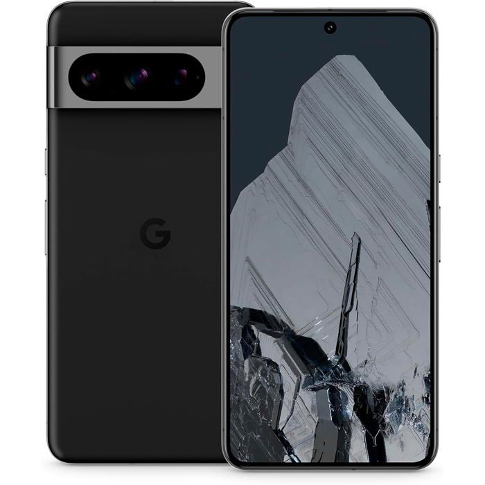 Smartphone Google Pixel 8 Pro 67” 5G Android Version Internationale Triple Caméra Dual SIM (SIM + eSIM) 128 Go Noir