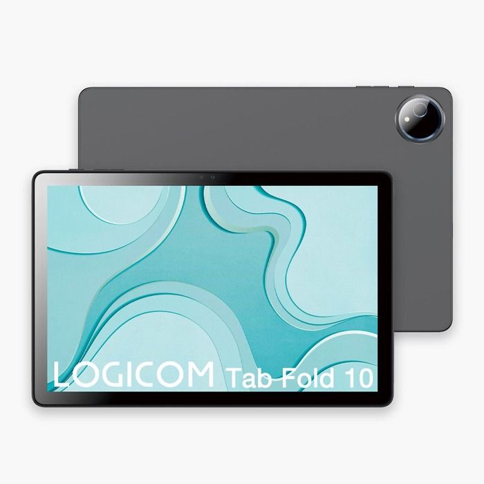 Tablette tactile Logicom Fold 10 101 128 Go Gris + Folio