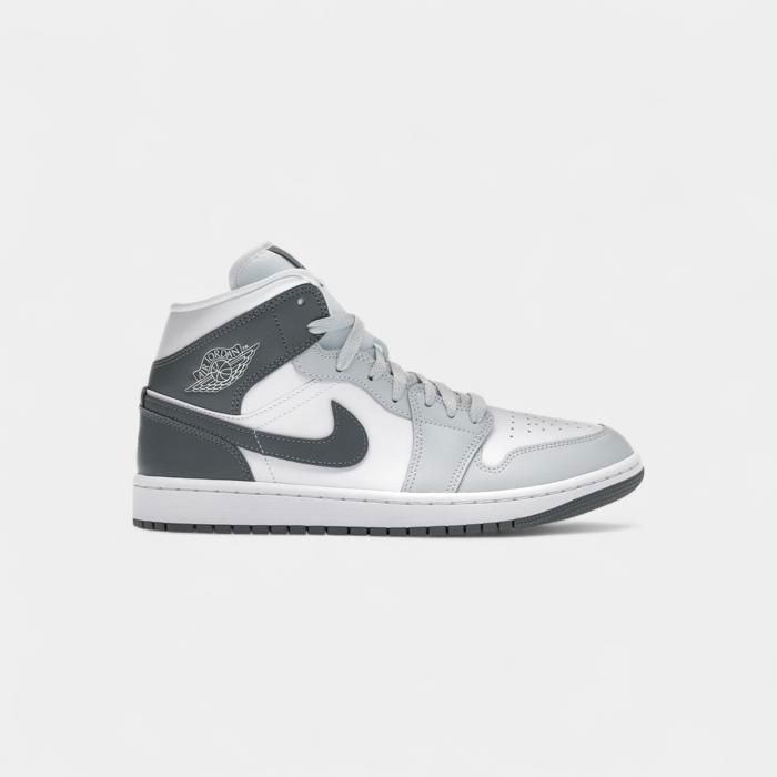 AIR JORDAN Jordan 1 Mid White Smoke Grey (Womens)