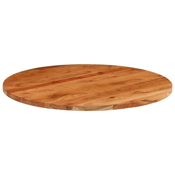 (SOLDES DEC)Dessus DE Meuble - vidaXL - Structure robuste - Plateau de table Ø90x38 cm rond bois massif dacacia 01_2039963