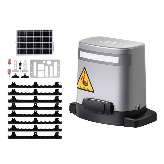 Motorisation de Portail Coulissant-VEVOR-280 W-Ouvre-portail Solaire Électrique-Moteur de Porte Coul