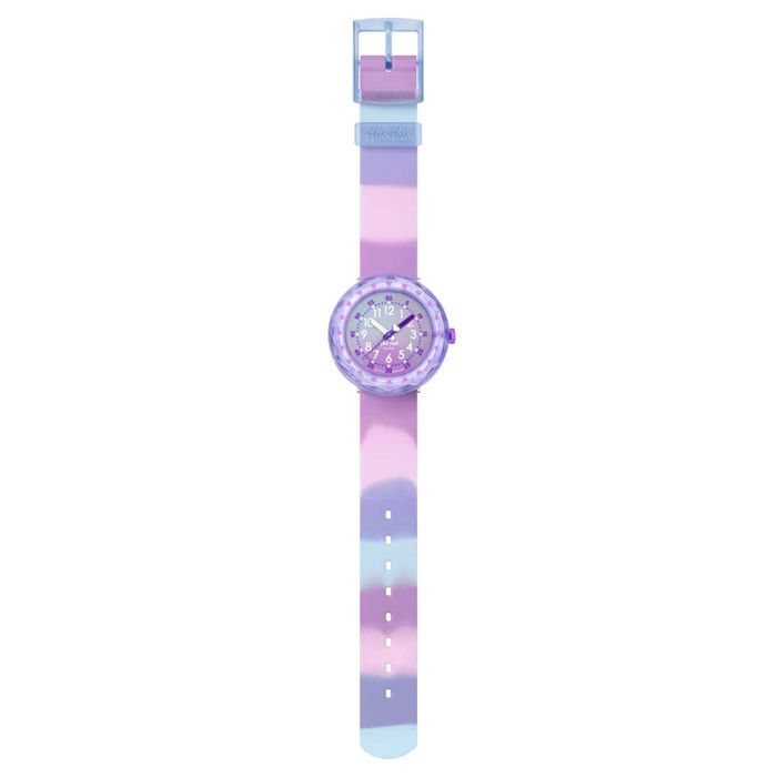 Montre enfant - FLIK FLAK - Fuze in Purple - Violet - Cadran pédagogique 36 7 mm - Apprentissage de lheure