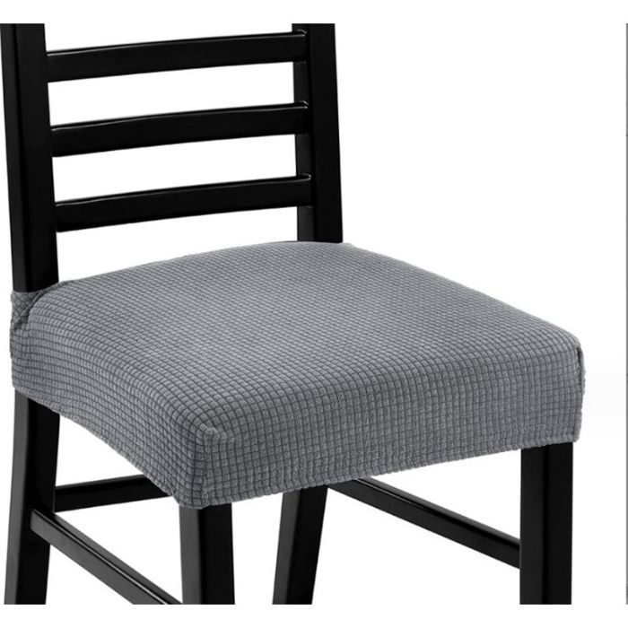 Housse de chaise grise universelle pour salle à manger (1 pièce) - Spande